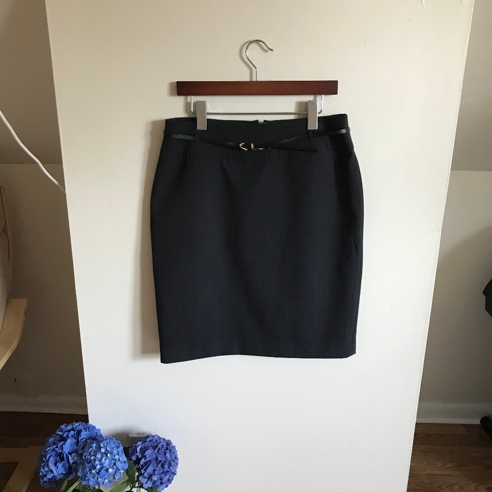 Charcoal Pencil Skirt